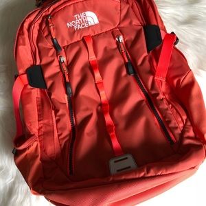 The North Face Bright Orange Surge II Backpack